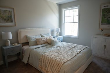 Bedroom of a 3 Bedroom Unit in the Saddle Rock Way, a high-end townhouse community by Socha Companies in Manchester NH