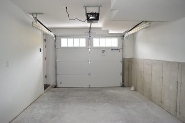 Garage located in unit at Saddle Rock, a Socha Companies community