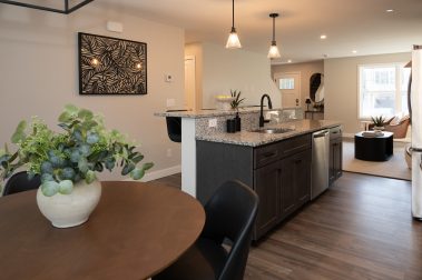 Dine-In Kitchen of a 3 Bedroom Unit in the Saddle Rock Way, a high-end townhouse community by Socha Companies in Manchester NH
